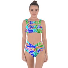 Crazy Pop Art - Doodle Buddies  Bandaged Up Bikini Set  by ConteMonfrey