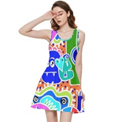 Crazy Pop Art - Doodle Buddies  Inside Out Racerback Dress by ConteMonfrey