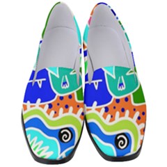 Crazy Pop Art - Doodle Buddies  Women s Classic Loafer Heels by ConteMonfrey