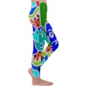 Crazy Pop Art - Doodle Buddies  Kids  Lightweight Velour Leggings View3