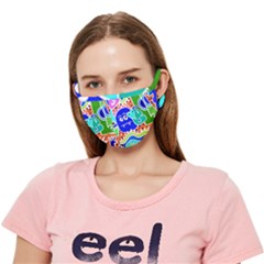 Crazy Pop Art - Doodle Buddies  Crease Cloth Face Mask (adult) by ConteMonfrey