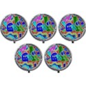 Crazy Pop Art - Doodle Buddies  Mini Round Pill Box (Pack of 5) View1