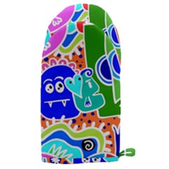 Crazy Pop Art - Doodle Buddies  Microwave Oven Glove by ConteMonfrey