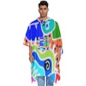 Crazy Pop Art - Doodle Buddies  Men s Hooded Rain Ponchos View1