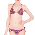 Pink Yellow Neon Squares - Modern Abstract Classic Bikini Set View1