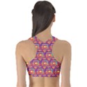 Pink Yellow Neon Squares - Modern Abstract Sports Bra View2