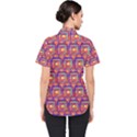 Pink Yellow Neon Squares - Modern Abstract Women s Short Sleeve Shirt View2