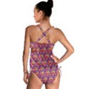 Pink Yellow Neon Squares - Modern Abstract Tankini Set View2