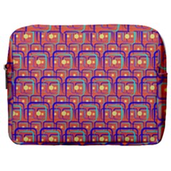 Pink Yellow Neon Squares - Modern Abstract Make Up Pouch (large) by ConteMonfrey