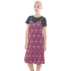 Pink Yellow Neon Squares - Modern Abstract Camis Fishtail Dress