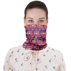 Pink Yellow Neon Squares - Modern Abstract Face Covering Bandana (adult) by ConteMonfrey