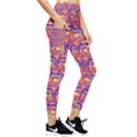 Pink Yellow Neon Squares - Modern Abstract Pocket Leggings  View4