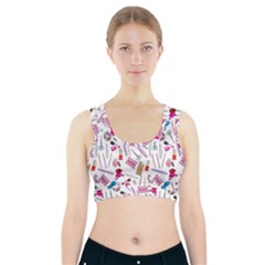 Manicure Nail Sports Bra With Pocket by SychEva