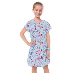 Manicure Nail Kids  Drop Waist Dress by SychEva