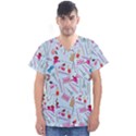 Manicure Nail Men s V-Neck Scrub Top View1