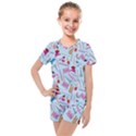 Manicure Nail Kids  Mesh Tee and Shorts Set View1