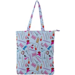 Manicure Nail Double Zip Up Tote Bag by SychEva