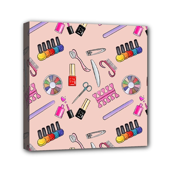 Manicure Mini Canvas 6  x 6  (Stretched)