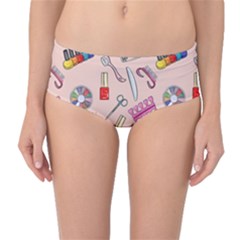 Manicure Mid-waist Bikini Bottoms