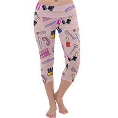 Manicure Capri Yoga Leggings by SychEva