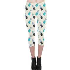 Nails Capri Leggings  by SychEva