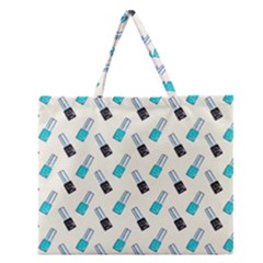 Nails Zipper Large Tote Bag by SychEva