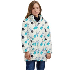 Nails Kid s Hooded Longline Puffer Jacket by SychEva