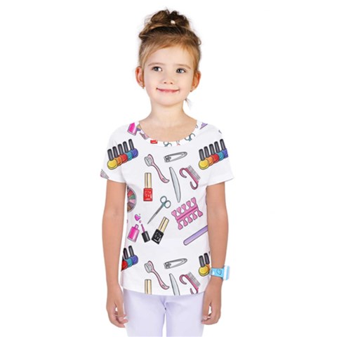 Manicure Nail Pedicure Kids  One Piece Tee by SychEva