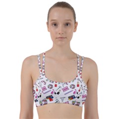 Manicure Nail Pedicure Line Them Up Sports Bra by SychEva