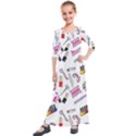 Manicure Nail Pedicure Kids  Quarter Sleeve Maxi Dress View1