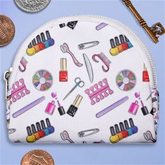 Manicure Nail Pedicure Horseshoe Style Canvas Pouch by SychEva