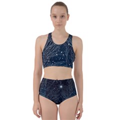 Snow Christmas Starry Night Racer Back Bikini Set