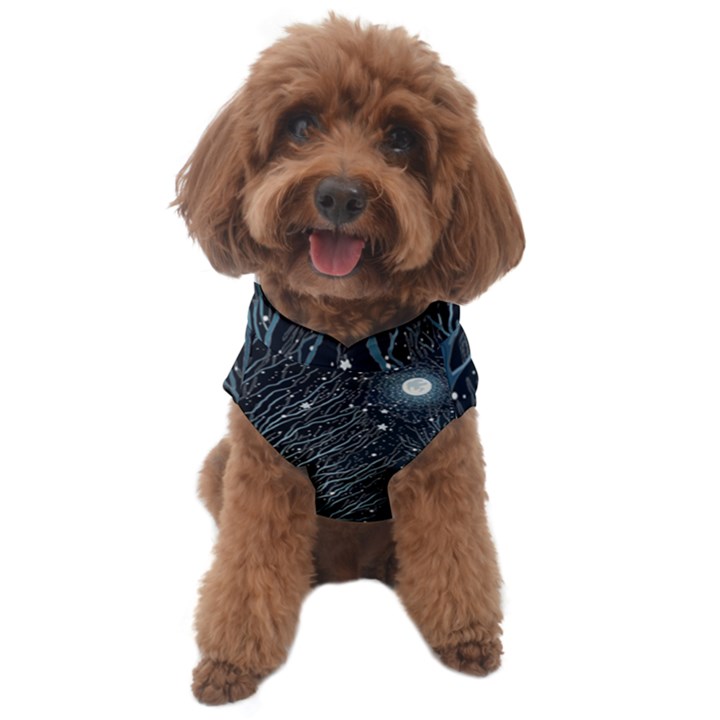 Snow Christmas Starry Night Dog Sweater