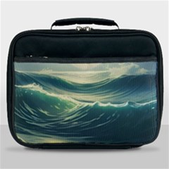 Ocean Sea Waves Tide Lunch Bag by Simbadda