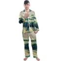 Ocean Sea Waves Tide Men s Long Sleeve Satin Pajamas Set View1