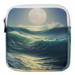 Ocean Sea Waves Tide Mini Square Pouch by Simbadda