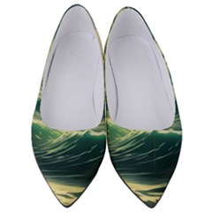 Ocean Sea Waves Tide Women s Low Heels by Simbadda