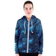 Technology Modern Women s Zipper Hoodie