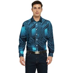 Technology Modern Men s Long Sleeve  Shirt by Simbadda