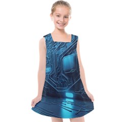 Technology Modern Kids  Cross Back Dress by Simbadda