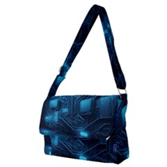 Technology Modern Full Print Messenger Bag (m) by Simbadda