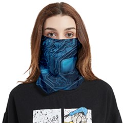 Technology Modern Face Covering Bandana (two Sides) by Simbadda