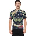 Flower Mot Moon Star Planet Men s Short Sleeve Rash Guard View1