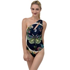 Flower Mot Moon Star Planet To One Side Swimsuit by Simbadda