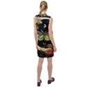 Flower Mot Moon Star Planet Sleeveless Shirt Dress View2