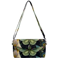 Flower Mot Moon Star Planet Removable Strap Clutch Bag by Simbadda