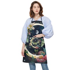 Flower Mot Moon Star Planet Pocket Apron by Simbadda