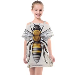 Bee Beekeeping Kids  One Piece Chiffon Dress by Simbadda