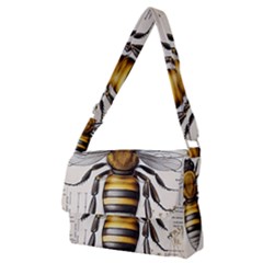 Bee Beekeeping Full Print Messenger Bag (m) by Simbadda