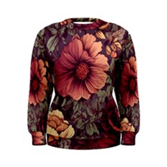 Flowers Pattern Women s Sweatshirt